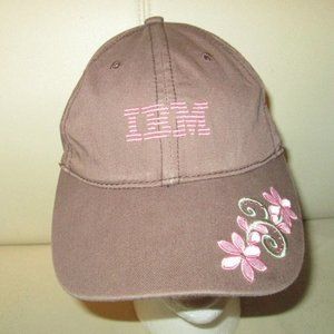 Cute IBM baseball cap for girls, brown, floral